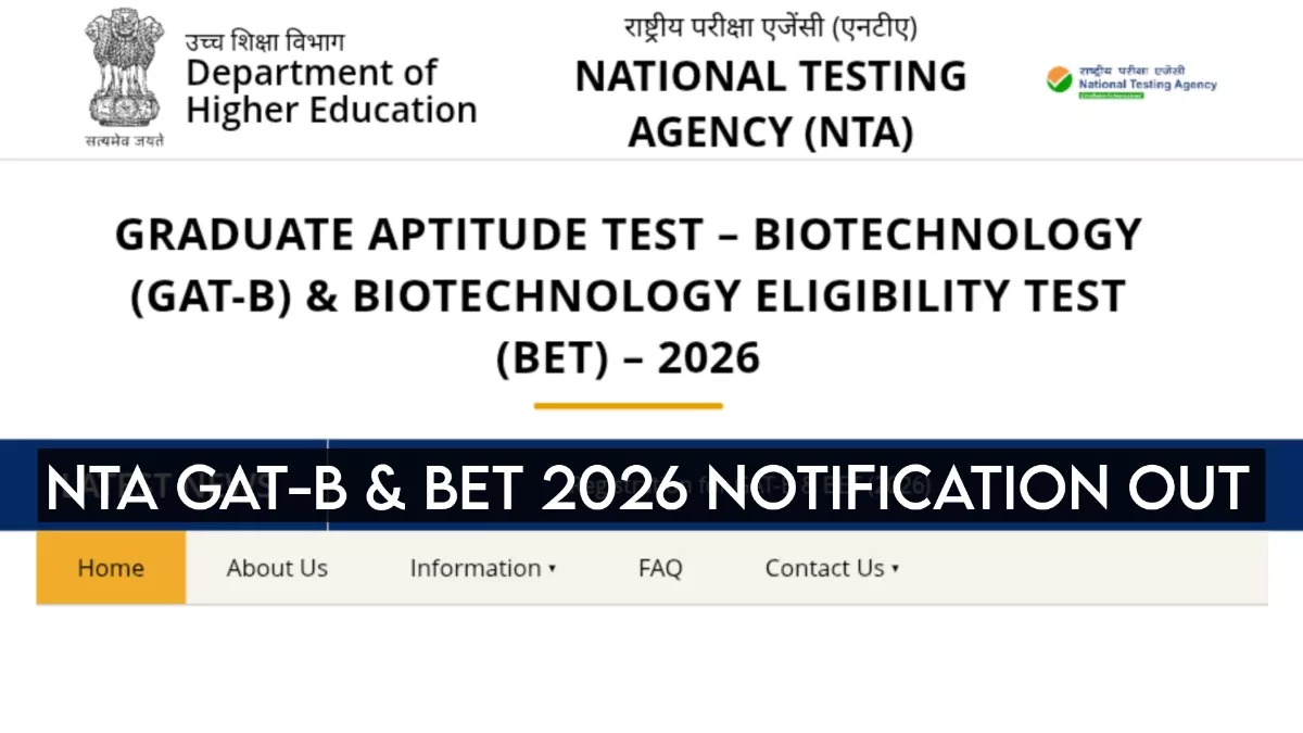 NTA GAT-B BET 2026 Notification Out